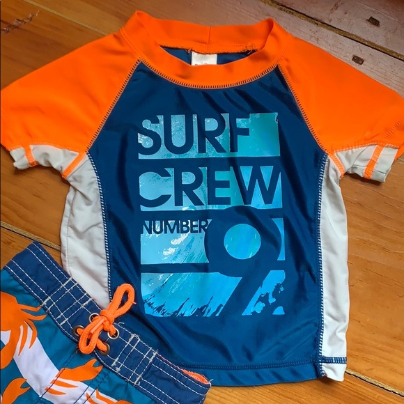SALE 3/$24 OshKosh B’Gosh Surf Swim and Rashguard - Picture 2 of 3